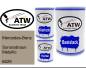 Preview: Mercedes-Benz, Sonorabraun Metallic, 8529: 500ml Lackdose + 500ml Klarlack + 250ml Härter - Set, von ATW Autoteile West.